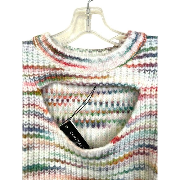 Central Park West Juliette Multicolor Cutout Sweater Sz Small NWT - Picture 5 of 8